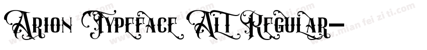 Arion Typeface Alt Regular字体转换